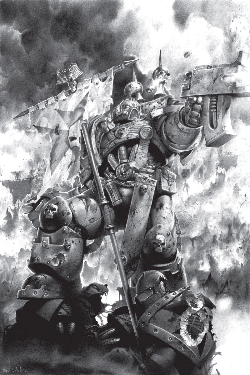 A Black Templars Space Marine.