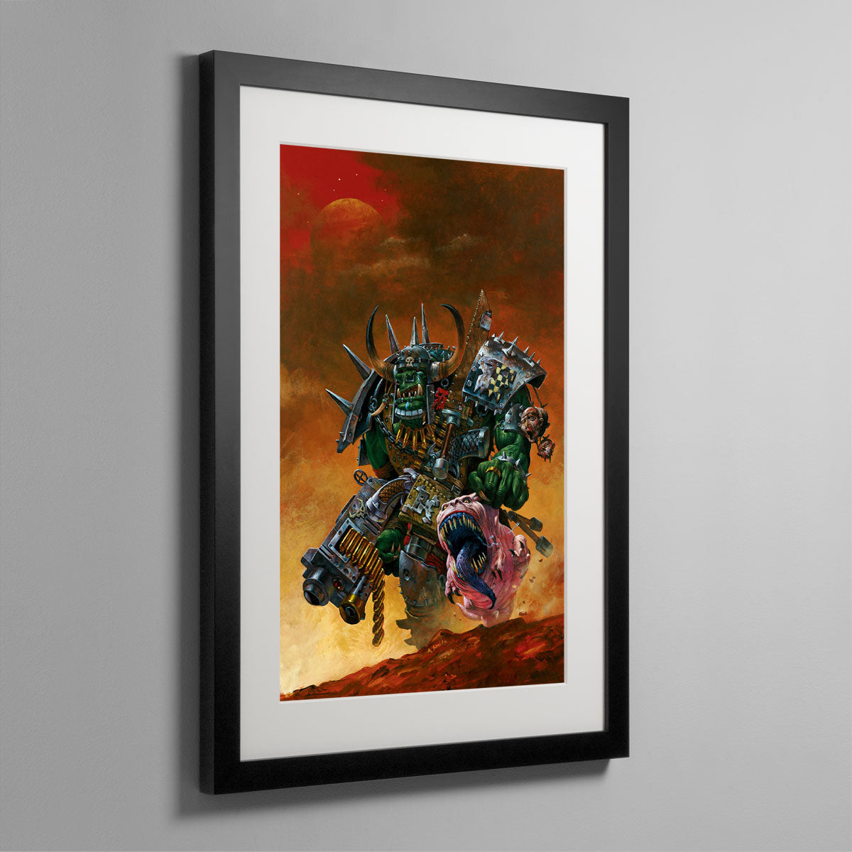 Ork Warboss with Attack Squig. This image was originally created for Inferno! Magazine.