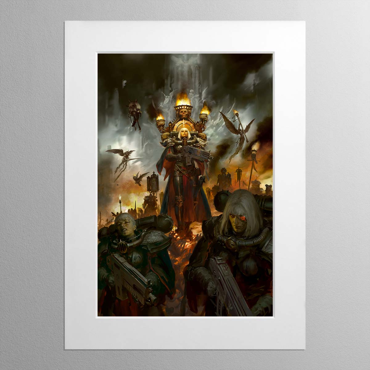 sisters of battle codex cover 2019-paul dainton-sisters-of-battle-codex-cover-2019-mounted-print-warhammer art