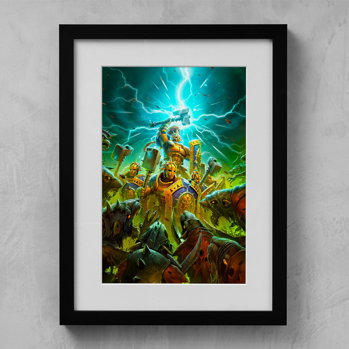 the might of azyr-raymond swanland-themightofazyr_07.09_-05framedprint-warhammer art