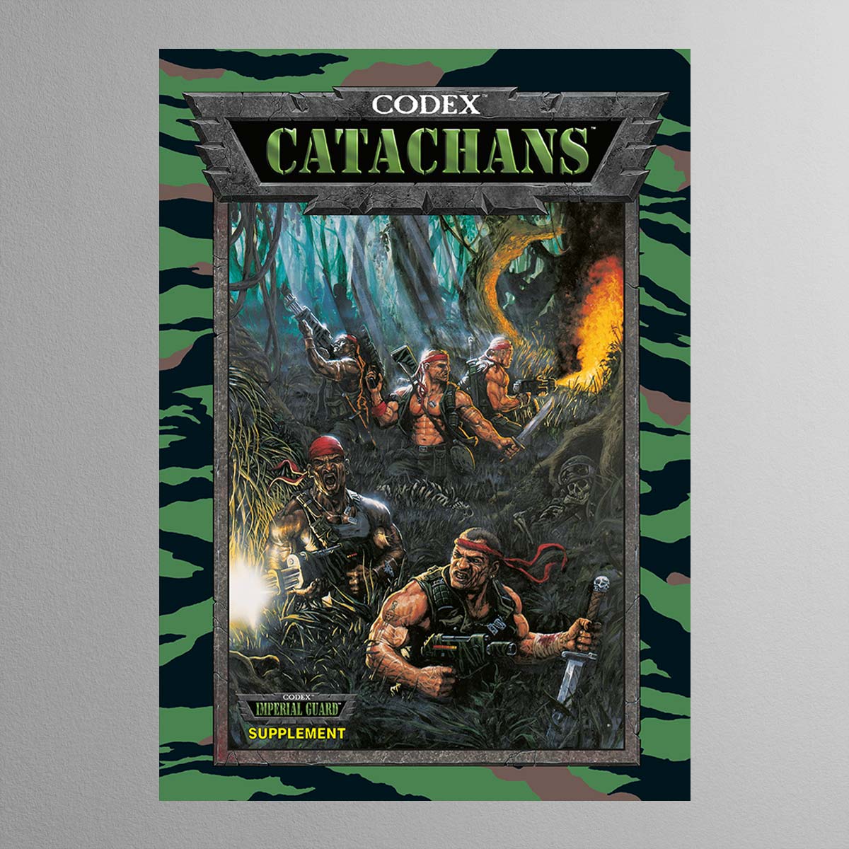 Codex Catachans (2000)-Karl Kopinski-Warhammer-40000-3rd-Edition-Catachans-Print-Warhammer Art