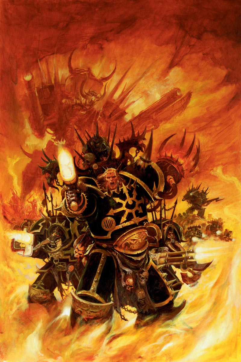 Known for their Black Crusades, they are one of the most prolific Chaos Legions.