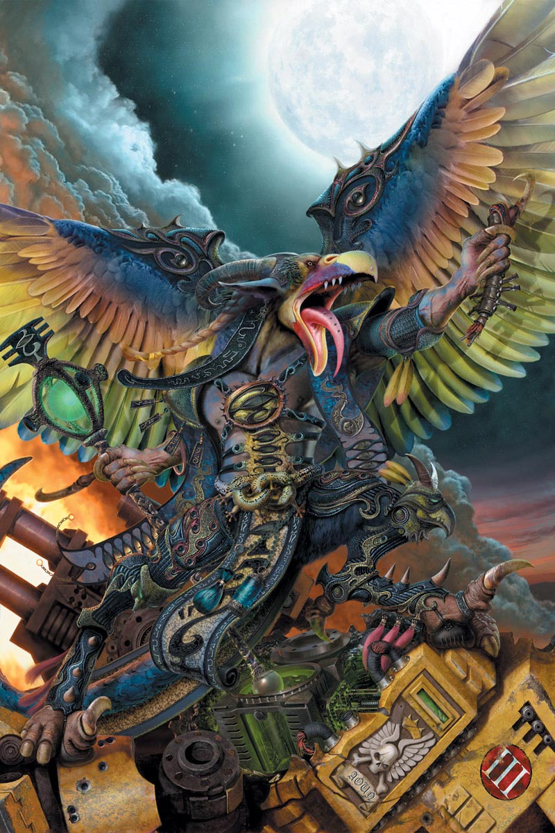 A Greater Daemon of Tzeentch, the god of change.