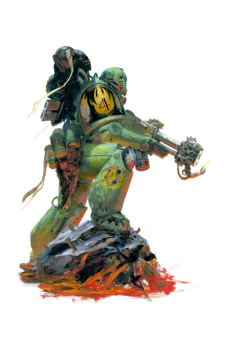 Salamander Warhammer Art