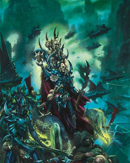 An Archon leads the forces of his Kabal, ancient tech in hand, ready for another realspace raid.