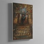 HE EMPEROR SITS UPON HIS GOLDEN THRONE – Canvas Print