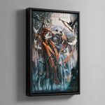 IMPERIAL KNIGHT AND LADY – Framed Canvas