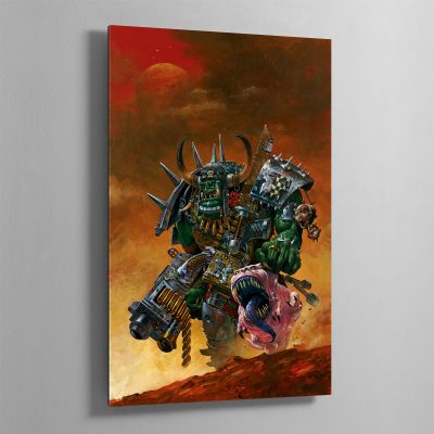Ork Warboss with Attack Squig. This image was originally created for Inferno! Magazine.