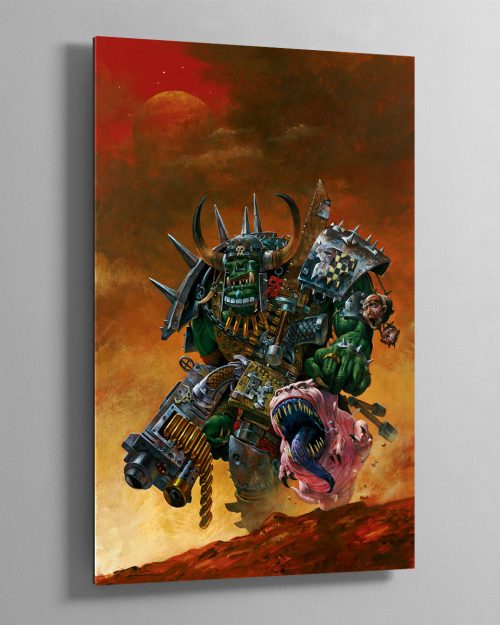 Ork Warboss with Attack Squig. This image was originally created for Inferno! Magazine.