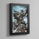 SPACE WOLF – Framed Print