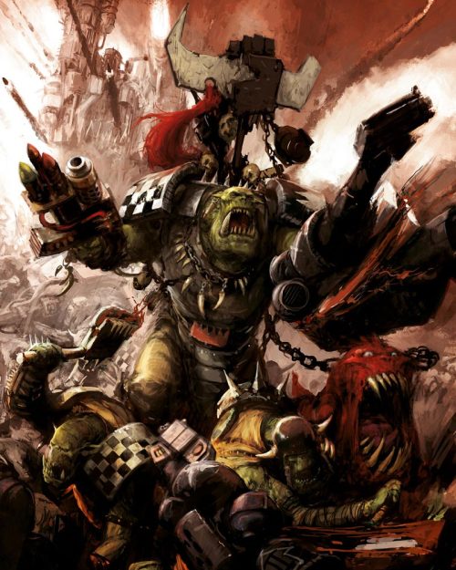 This Ork warboss led the Red Waaagh! against the Space Wolves in the Sanctus Reach campaign.