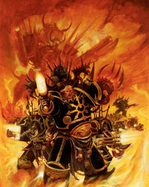 Known for their Black Crusades, they are one of the most prolific Chaos Legions.