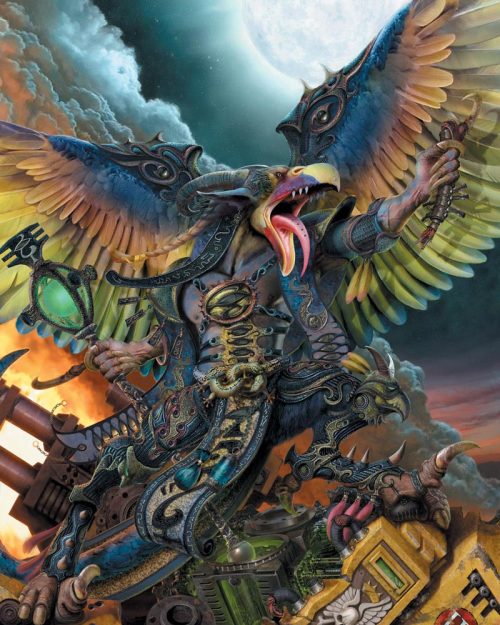 A Greater Daemon of Tzeentch, the god of change.
