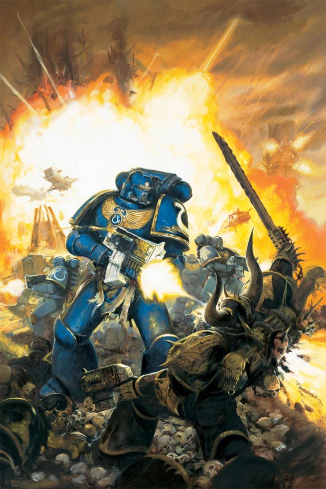 This image graced the cover of the 5th edition Space Marine Codex.