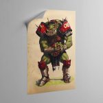 BLOOD BOWL ORC – Canvas Poster