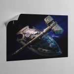 THUNDER HAMMER AND STORM SHIELD – Canvas Poster