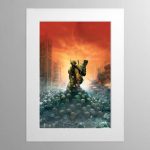 Fire Warrior – Mounted Print