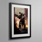 Iron Warriors Chaos Space Marine – Frame Print