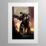 Iron Warriors Chaos Space Marine – Mounted Print
