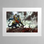 Vandus Hammerhand, Lord-Celestant of the Hammers of Sigmar – Mounted Print
