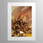 Waaagh! The Orks – Mounted Print