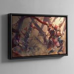 Lucius The Faultless Blade – Framed Canvas