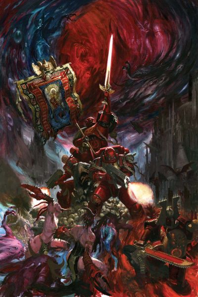 Blood Angels Company Command – WARHAMMER ART