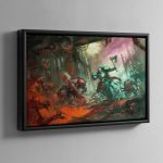 Tooth and Claw Cover – Framed Canvas