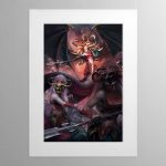 Morathi, The Shadow Queen – Mounted Print