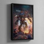 Chaos Knight Codex cover art 2019 – Framed Canvas