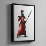 Eldari Warlock – Framed Canvas