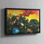 1989 Space Marine Box Cover – Framed Canvas