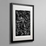 Space Marine Donning Terminator Armour – Framed Print