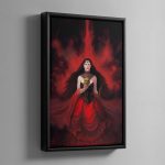 Neferata Mortarch Of Blood – Framed Canvas