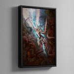 Yndrasta – The Celestial Spear – Framed Canvas