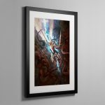 Yndrasta – The Celestial Spear – Framed Print