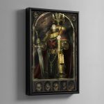 Black Templars High Marshal Helbrecht – Framed Canvas