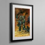 Classic Chaos Space Marine – Framed Print