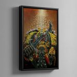 Classic Khornate Space Marine – Framed Canvas