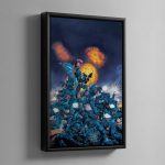 Crimson Fists Last Stand – Framed Canvas