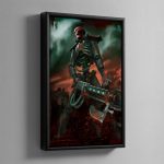 The Crimson Host – Framed Canvas