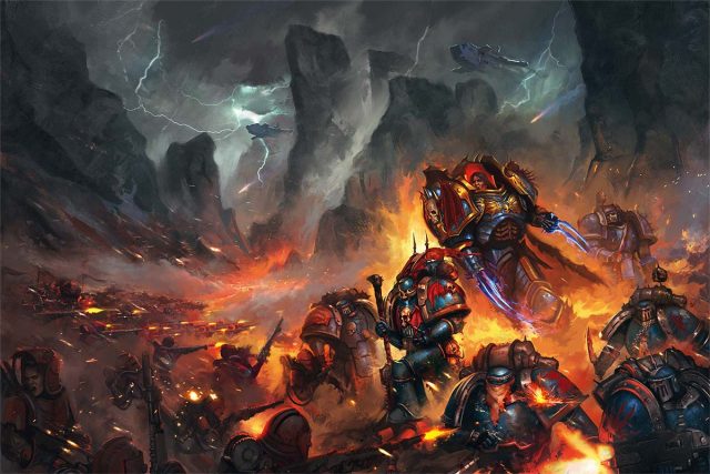 Night Lords Vs Solar Auxilia – WARHAMMER ART