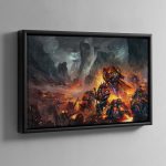 Night Lords Vs Solar Auxilia – Framed Canvas
