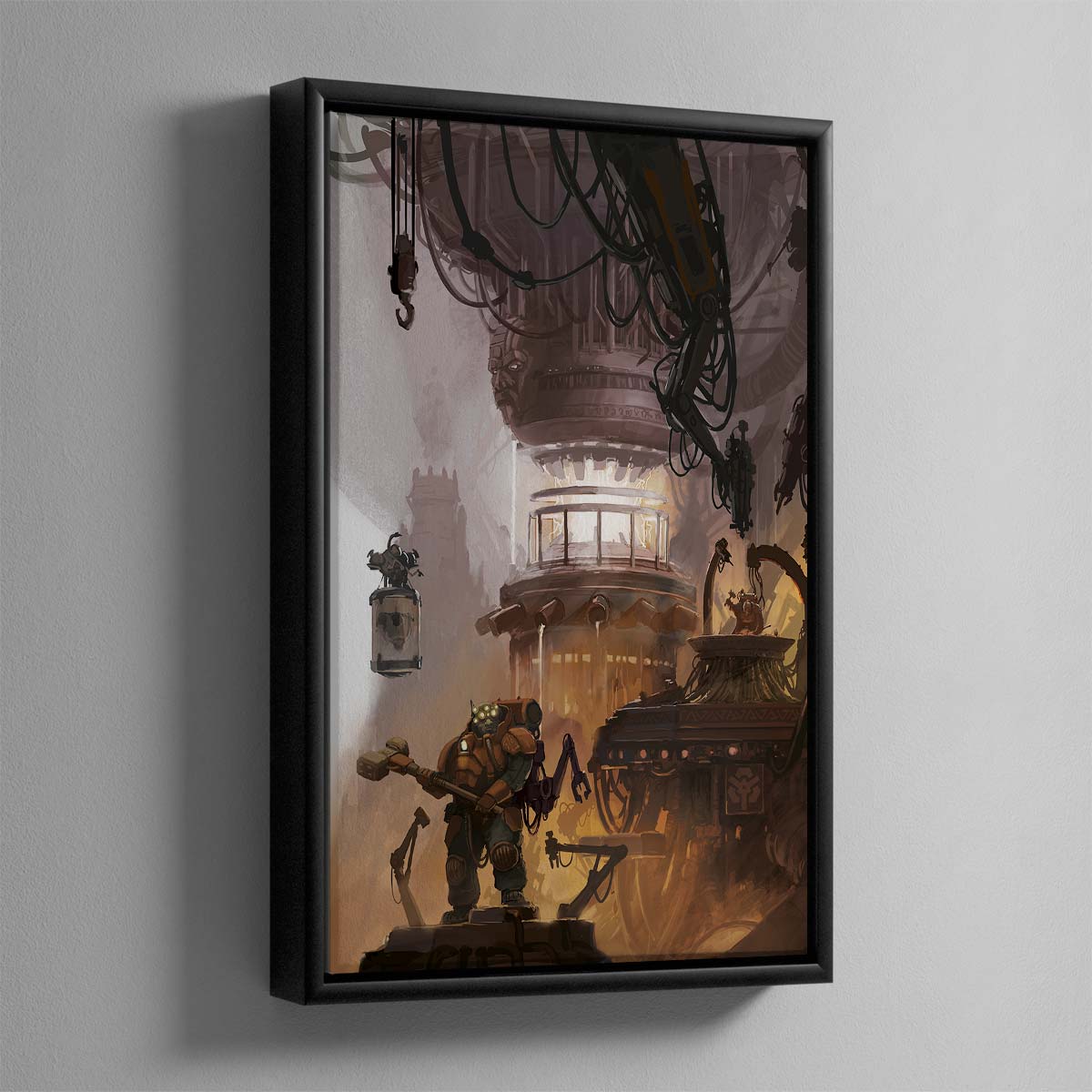 Leagues of Votann Relics Forge – Framed Canvas