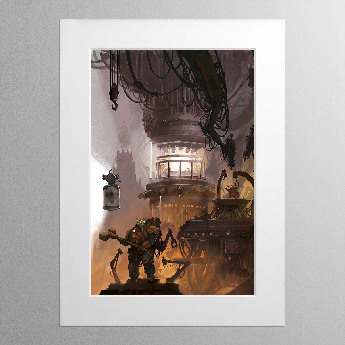 Leagues of Votann Relics Forge – Mounted Print