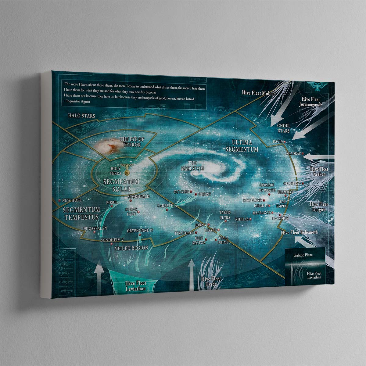 Tyranid Leviathan Map – Canvas