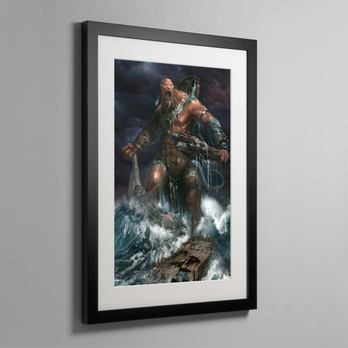 Krakeneater Mega-Gargant – Framed Print
