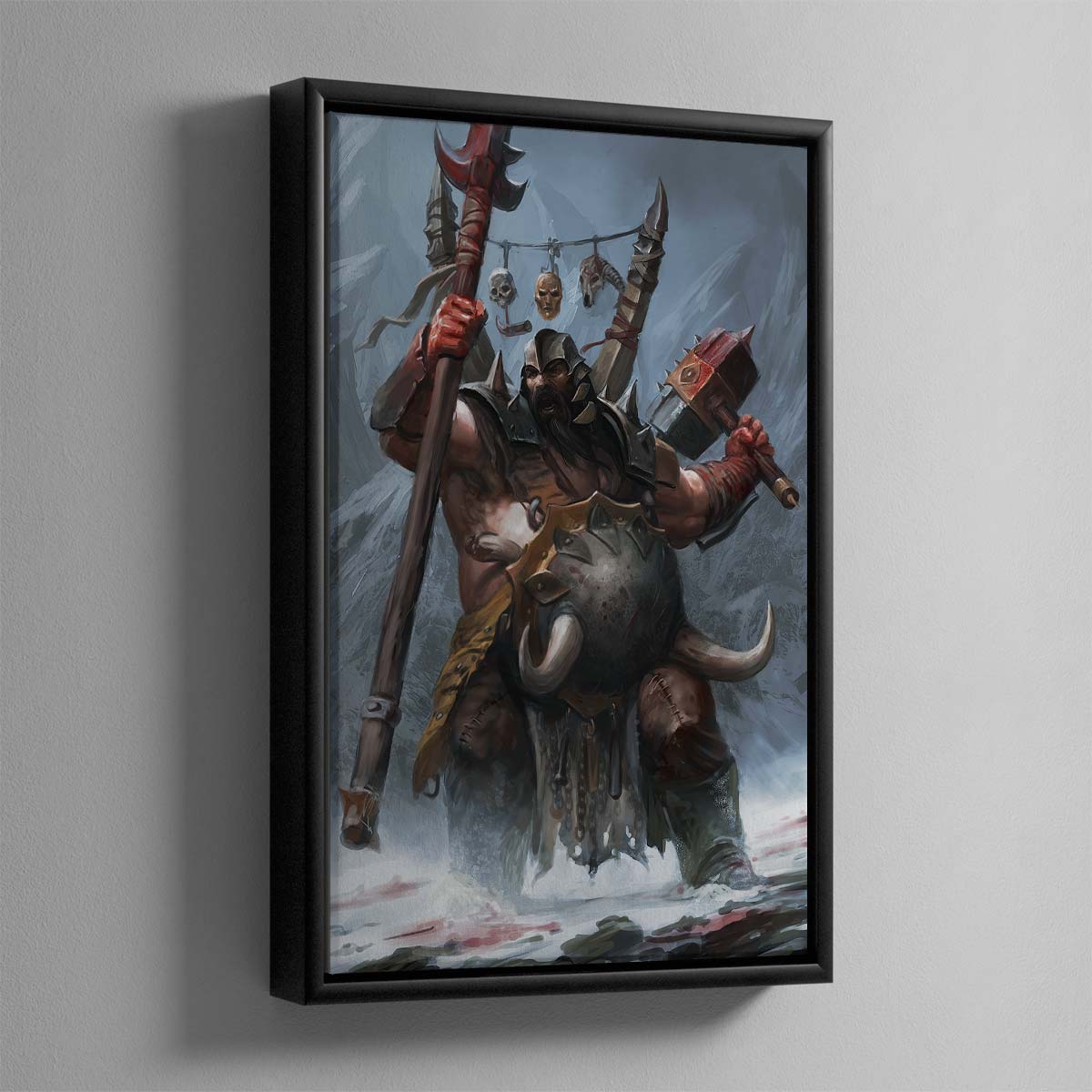 Ogre Mawtribes Tyrant – Framed Canvas