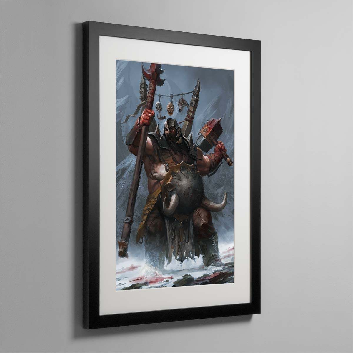 Ogre Mawtribes Tyrant – Framed Print