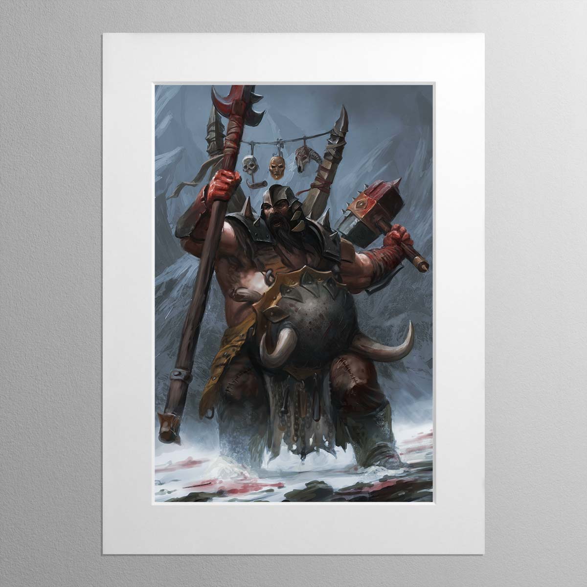 Ogre Mawtribes Tyrant – Mounted Print